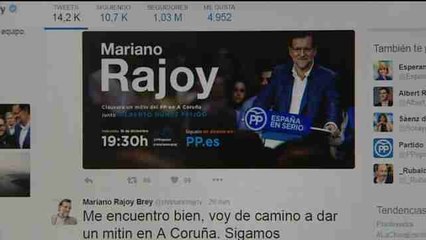 Rajoy  agradece muestras de afecto tras agresión
