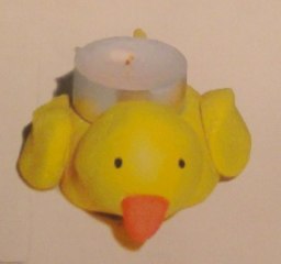 Photophore poussin en pâte à sel