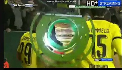 Pierre Aubameyang Super Goal Ausburg 0-1 Borussia Dortmund 16-12-2015