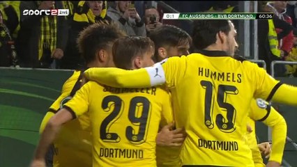 0-1 Pierre-Emerick Aubameyang Goal Germany  DFB Pokal  Round 3 - 16.12.2015, FC Augsburg 0-1 Borussia Dortmund