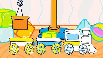 Çizgi film - Oyuncaklar - Vinç ve tren - Niloya ve Peppee gibi renkli, eğitici ve eğlenceli!