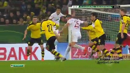 Augsburg 0 - 1 Dortmund - Highlights  - DFB Pokal - 16_12_2015
