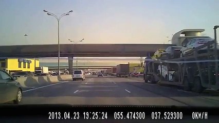ДТП на МКАД - жесть, авария !
