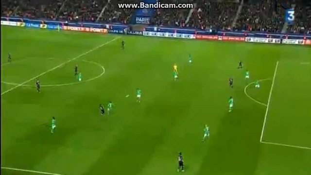 Edinson Cavani Goal 1-0 / Paris Saint Germain vs Saint-Etienne ( Coupe de la Ligue) 16.2.2015