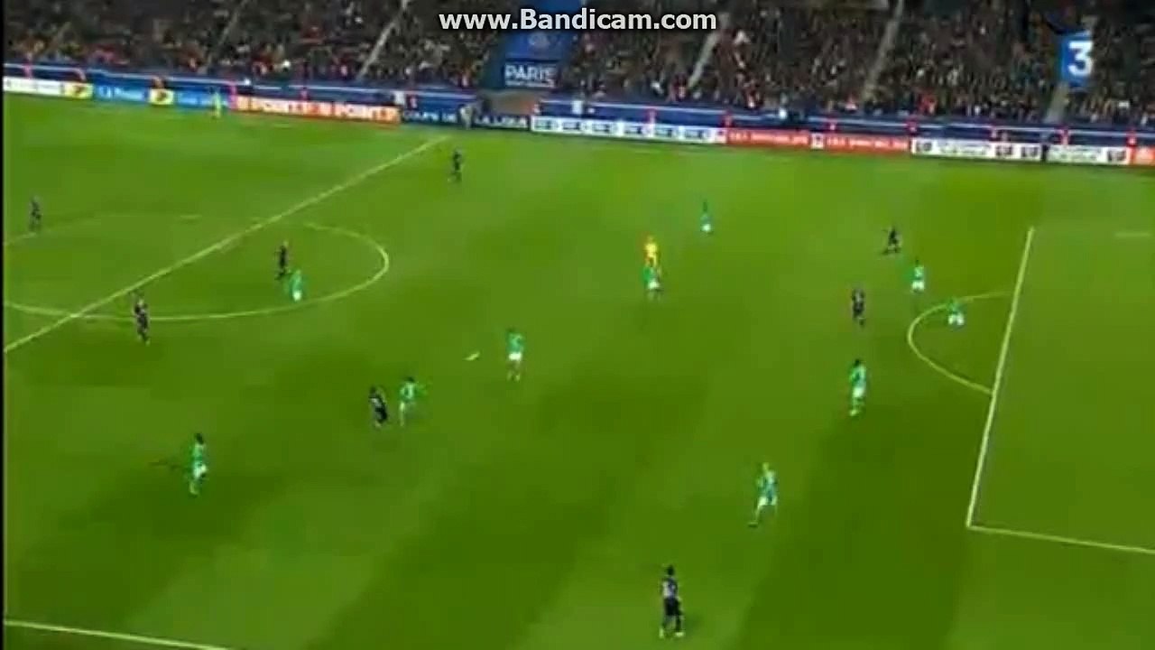 Edinson Cavani Goal 1-0 / Paris Saint Germain vs Saint-Etienne ( Coupe de la Ligue) 16.2.2015