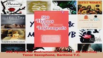 PDF Download  500 Hymns for Instruments Book A  Bb Clarinet Tenor Saxophone Baritone TC Read Online