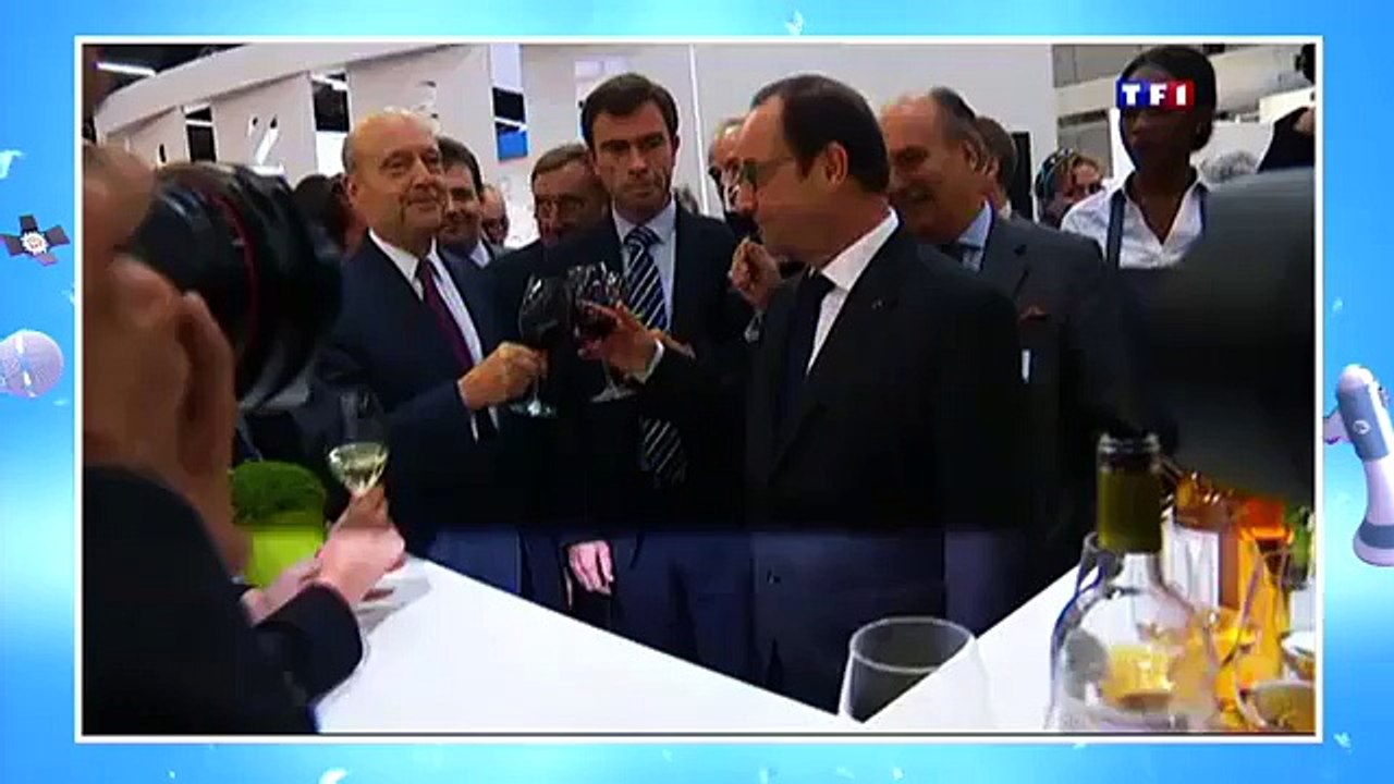 François Hollande ivre au salon Vinexpo