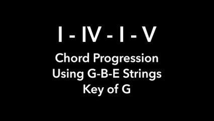 Brown Eyed Girl Chord Progression GBE Strings