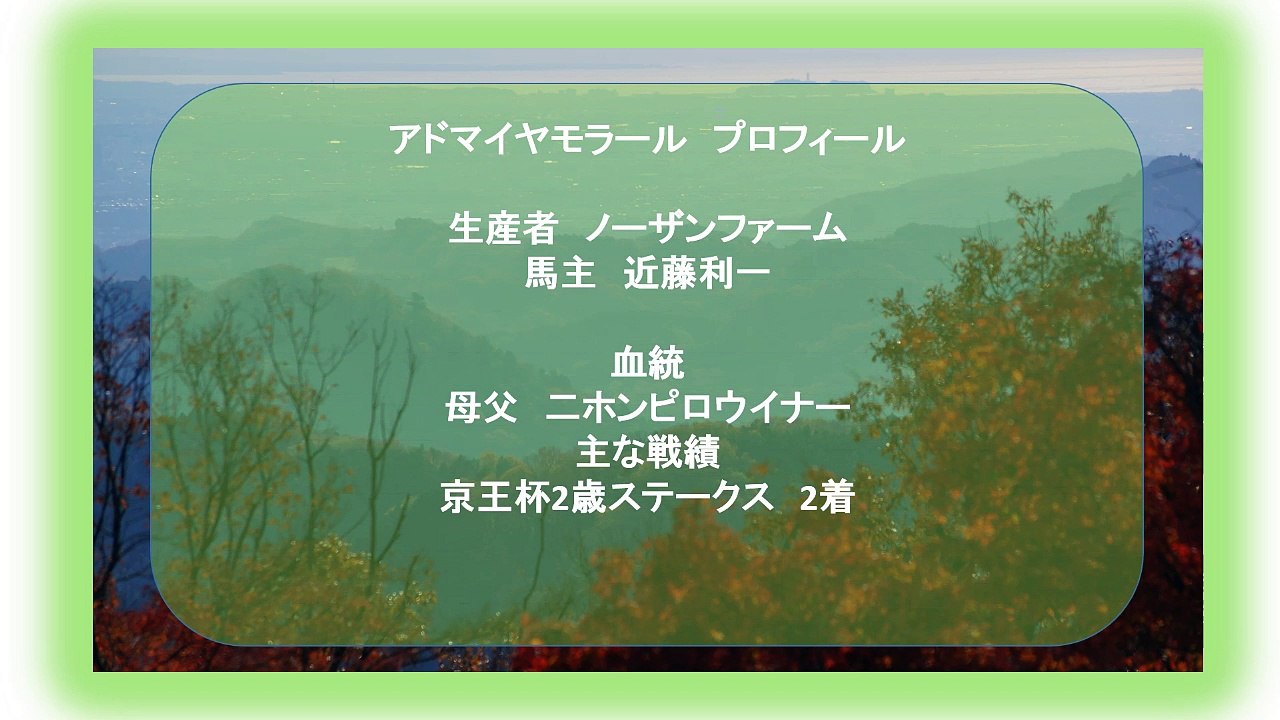 2015.朝日フュ―チュリティ5頭ピックアップ