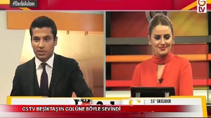 Beşiktaş'ın Golüne Sevinen GS TV Çalışanları