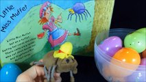 eggs rhymes Little Miss Muffet |  Nursery Rhymes | Surprise eggs toys