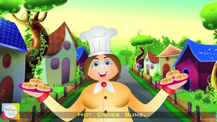Hot Cross Buns Rhyme With Lyrics Nursery Rhymes For Children