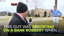 TV Reporter Spots Bank Robber Suspect On Live TV