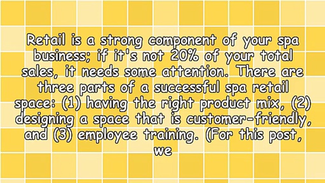 Maximize Your Spa Retail Space