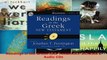 Read  Readings in the Greek New Testament Includes 2 Audio CDs PDF Online