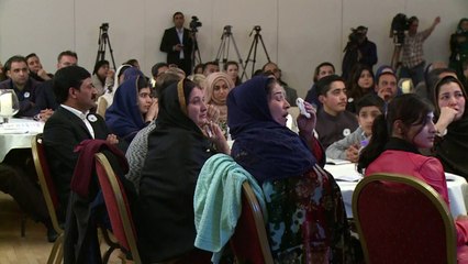 Malala meets victims of the Peshawar school massacre