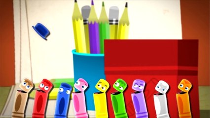 Цвета для детей, развивающее видео. Мультик раскраска Малыши Карандаши: Учим Цвета, Babyfi