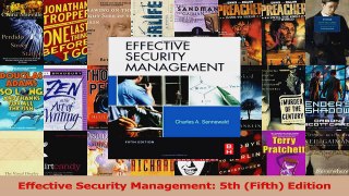 Download  Effective Security Management 5th Fifth Edition Ebook Free