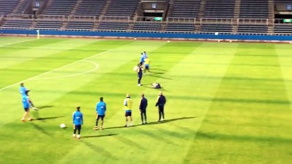 El increible gol de Messi en un arco pequeño en entrenamiento de Barcelona en Japon