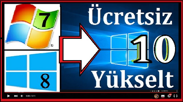 Windows 10 Yükseltme KURULUMU (Hiçbir Dosya Silmeden) Sesli Videolu Anlatım