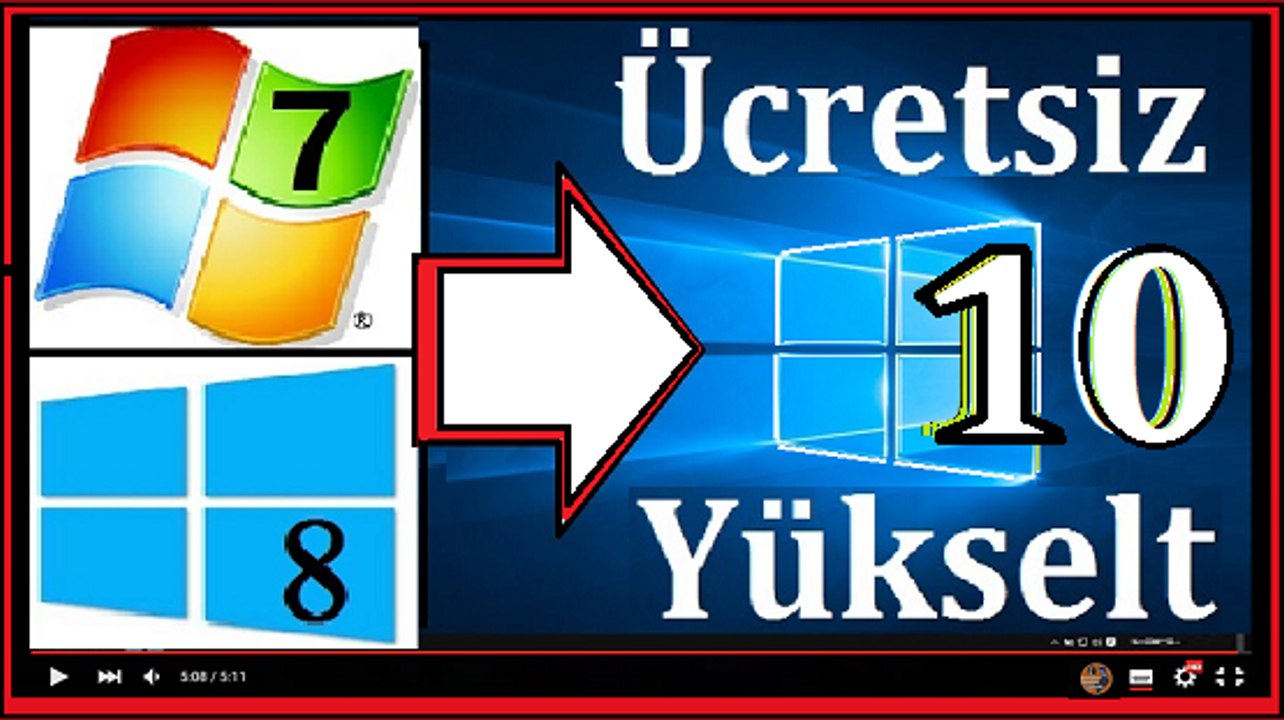 Windows 10 Yükseltme KURULUMU (Hiçbir Dosya Silmeden) Sesli Videolu Anlatım