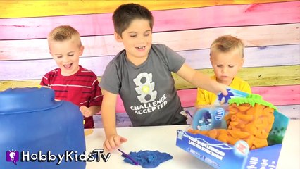 GIANT Play-Doh Lego Head SONIC BOOM Makeover! New Toys Review By HobbyKidsTV