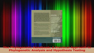 Download  The Phylogenetic Handbook A Practical Approach to Phylogenetic Analysis and Hypothesis Ebook Free