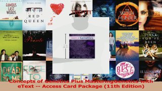 Download  Concepts of Genetics Plus MasteringGenetics with eText  Access Card Package 11th Ebook Online