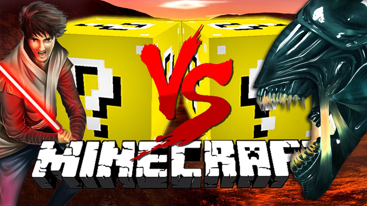 Minecraft: ROCKET LUCKY BLOCK CHALLENGE | Alien VS Jedi!!