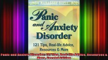 Panic and Anxiety Disorder 121 Tips Reallife Advice Resources  More Second Edition