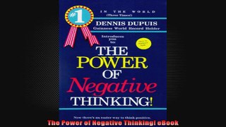 The Power of Negative Thinking eBook