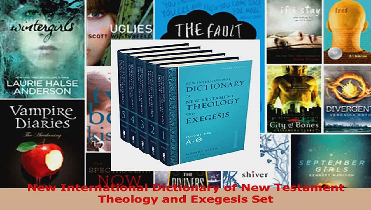 Download  New International Dictionary of New Testament Theology and Exegesis Set PDF Free