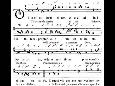 Introitus gregorian 'Dilexisti iustitiam', Baptismate Domini (Baptême du Seigneur)