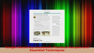 Google SketchUp Cookbook Practical Recipes and Essential Techniques PDF