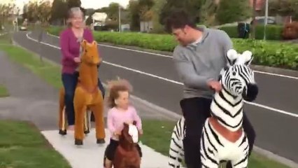 Balade à cheval en famille