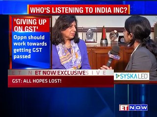 Kiran Mazumdar Shaw - 'Giving up on GST'