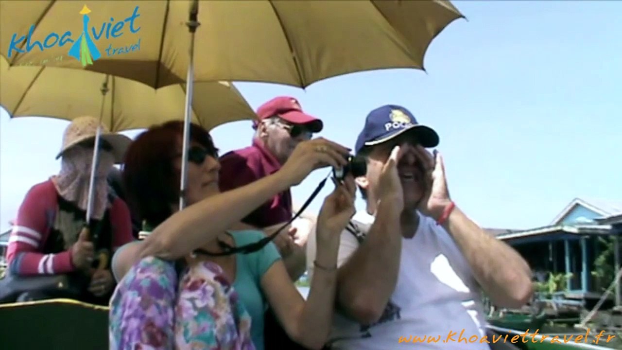 Visite du village flottant Chnok Tru  sur le lac Tonle Sap | Voyage Vietnam Cambodge