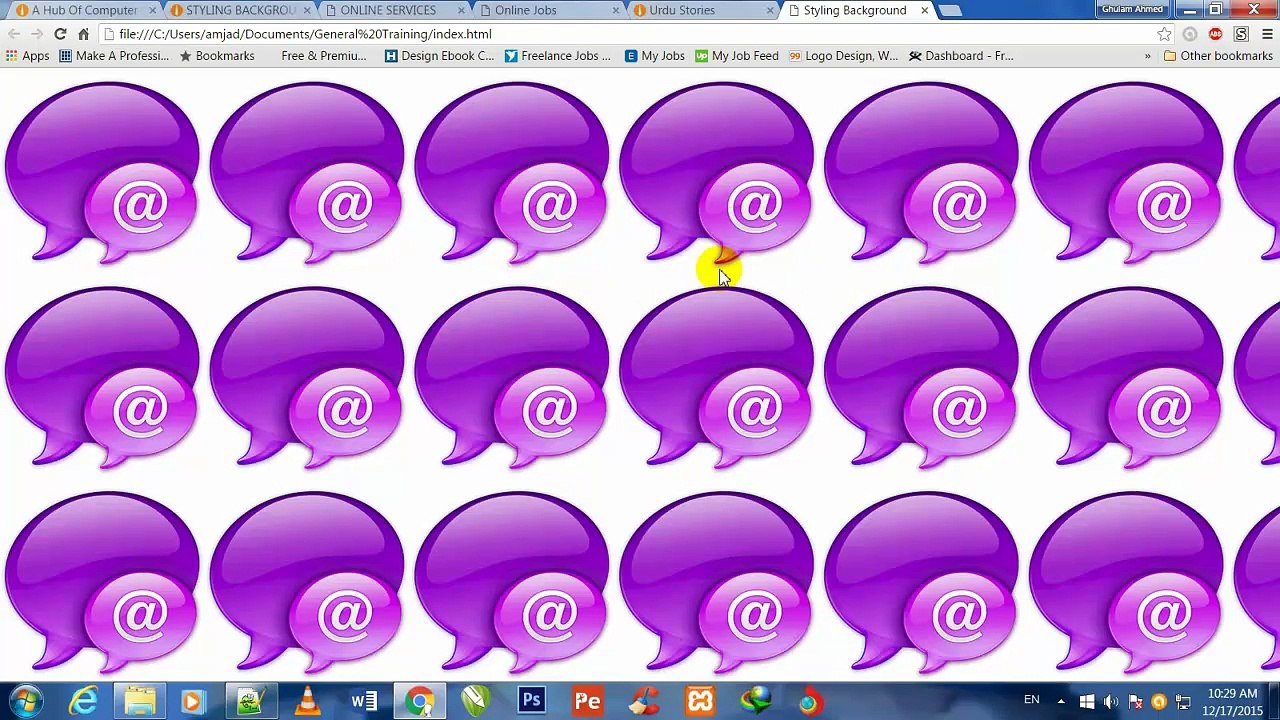 Styling Background in Css in English part 8