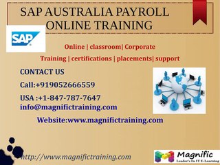 SAP AUSTRALIA PAYROLL ONLINE TRAINING IN SOUTH AFRICA