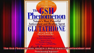 The Gsh Phenomenon Natures Most Powerful Antioxidant and Healing Agent