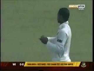 Chris Gayle hit 6 on the ist ball of test!! must watch