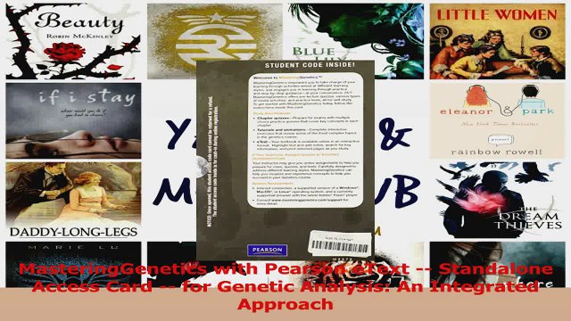 PDF Download MasteringGenetics with Pearson eText Standalone Access Card for Genetic Analysis An Read Online