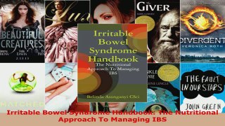 Read  Irritable Bowel Syndrome Handbook The Nutritional Approach To Managing IBS Ebook Free