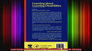 Learning About Learning Disabilities Fourth Edition