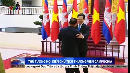 Thủ tướng Nguyễn Tấn Dũng hội kiến Chủ tịch thượng viện Campuchia