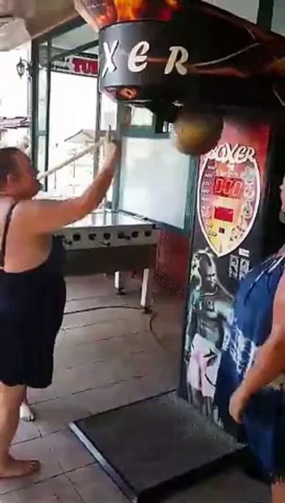 When the punch machine fights back