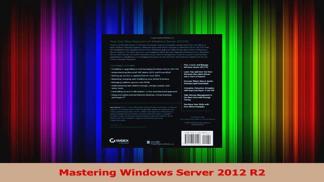 Mastering Windows Server 2012 R2 PDF