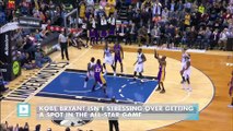 Kobe Bryant isn't stressing over getting a spot in the All-Star Game