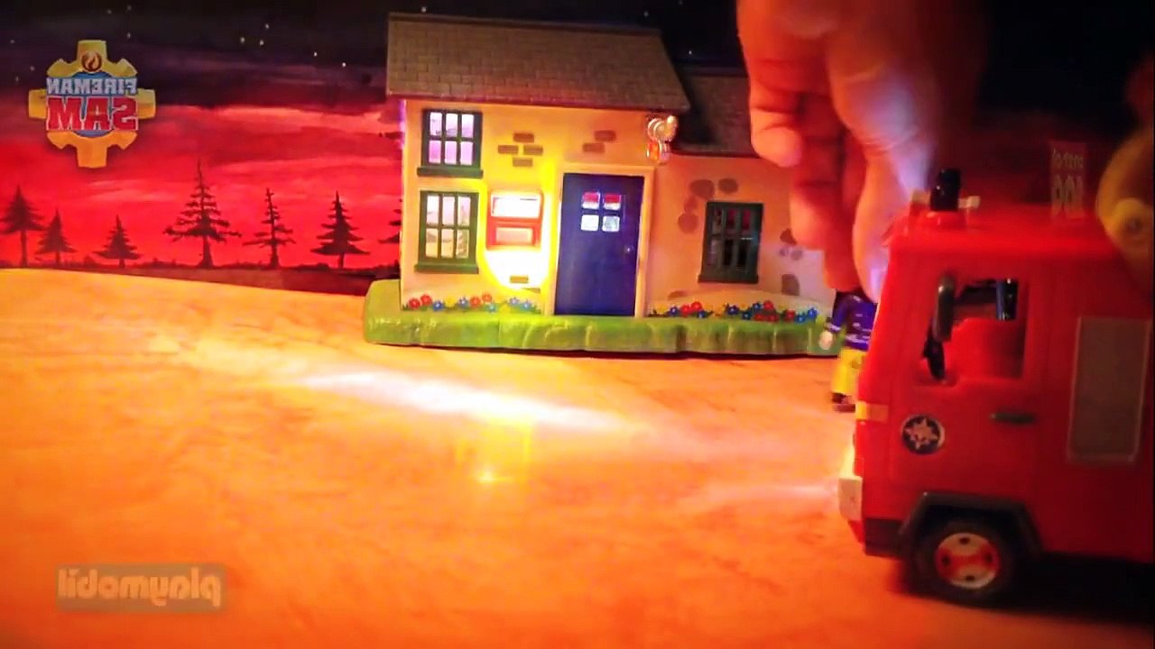 playing New Fireman Sam Episode with Toys Postman Pat Peppa Pig English Little Sunflowers