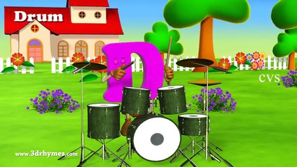 Letter D Song 3D Animation Learning English Alphabet ABC song for children